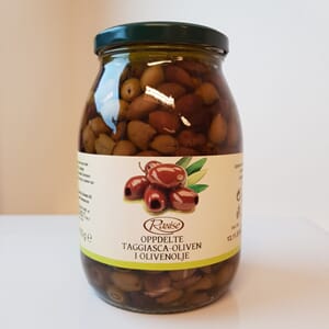 Ranise Taggiascaoliven u/stein i olivenolje 950 g